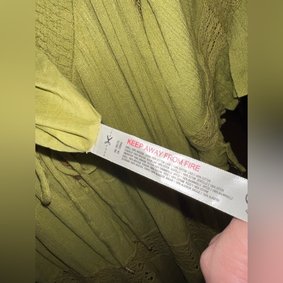 NWOT Free People Dream On Maxi Dress Lime Size: Small - Picture 7 of 7